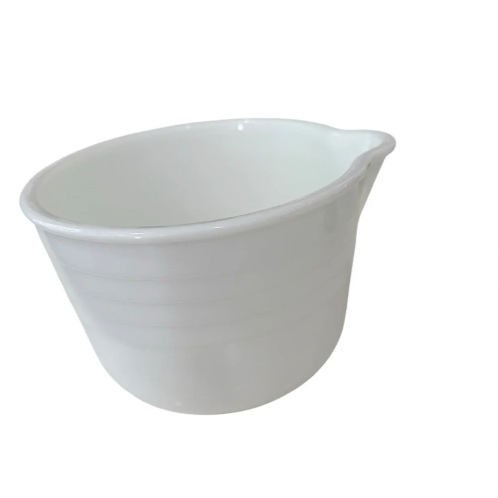 Pyrex General Mills Ribbed Mixing Bowl  4. 75 X 6 inches With Spout Kitschy MCM